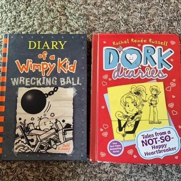diary of a wimpy kid & Dork diary books - Picture 1 of 1